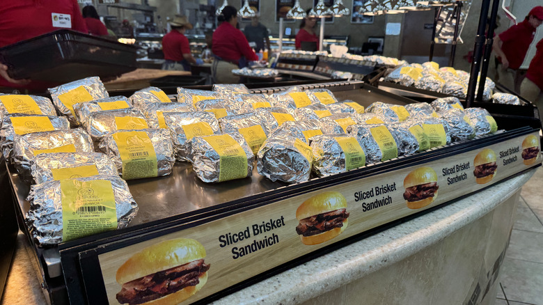 Fresh hot breakfast and pizza at BP convenience store in Crown Point, Indiana